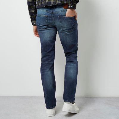 Mid blue wash classic Dylan slim fit jeans